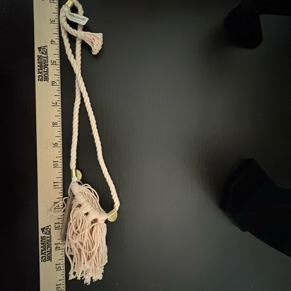 Madewell Cream Tassel Bib collar Necklace. New with tags. - Picture 4 of 4